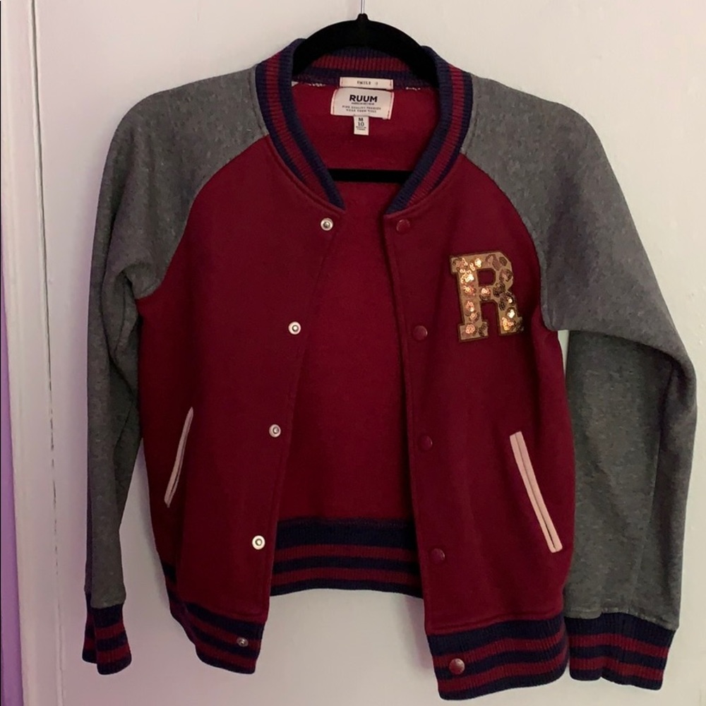 RUUM varsity style soft jacket